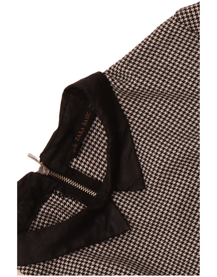 Rochie de damă Zara Marea Britanie 14 Medium Black Houndstooth