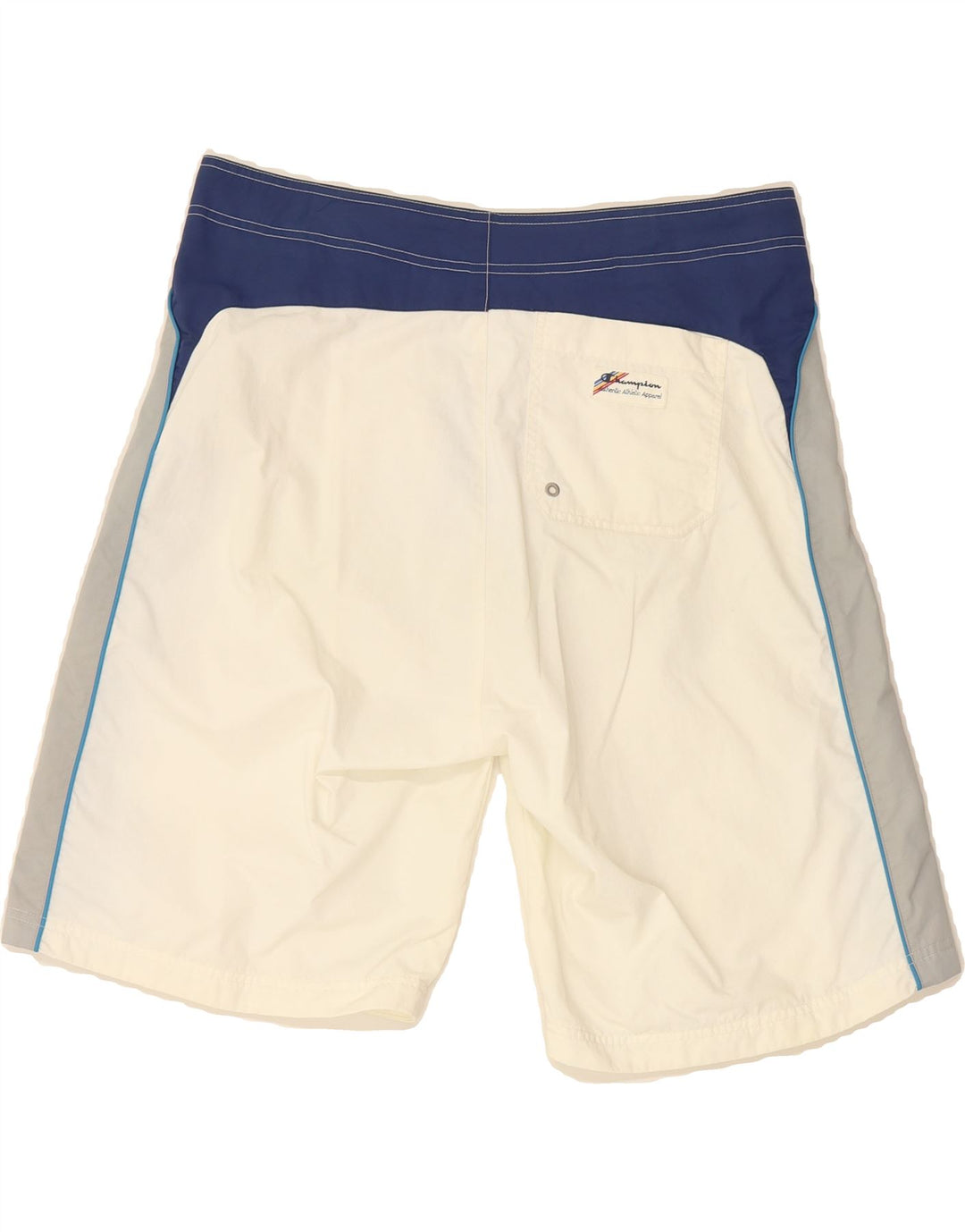 CHAMPION Mens Swimming Shorts Large  White Colourblock Polyamide Vintage Champion and Second-Hand Champion from Messina Hembry 