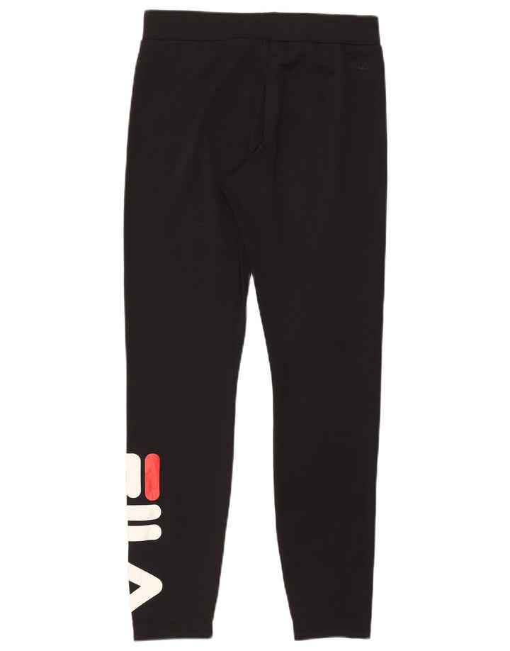 Leggings cu grafic pentru femei FILA UK 12 Poliester mediu negru