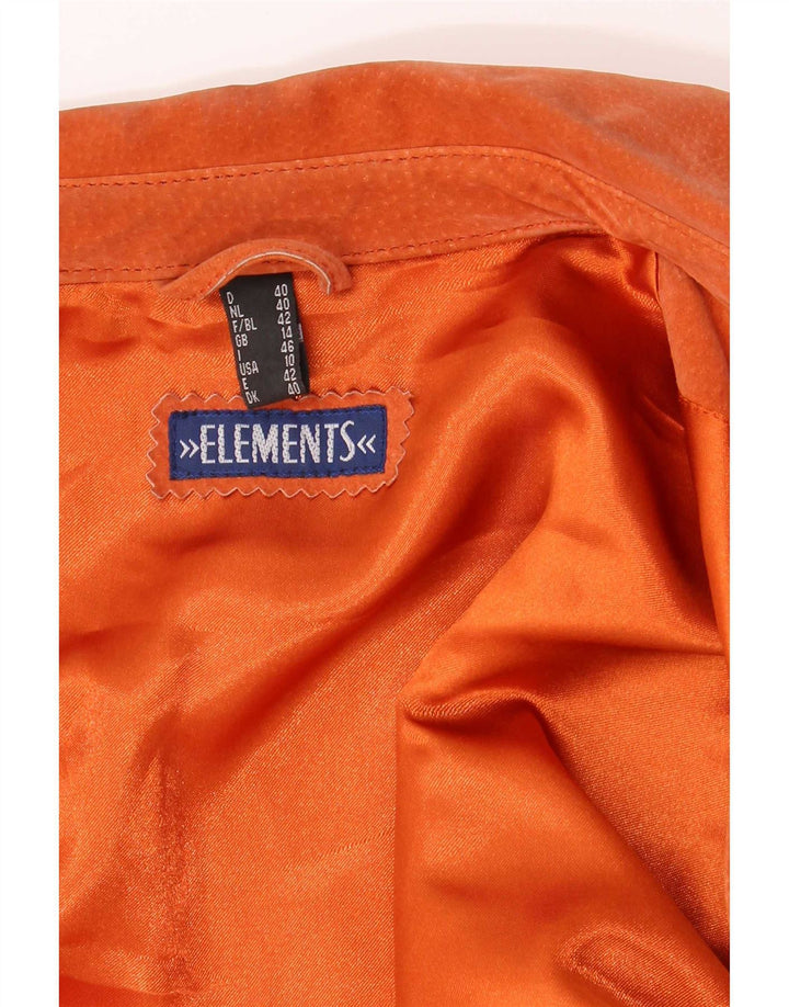 Jachetă de piele pentru femei Elements UK 14, mare portocaliu