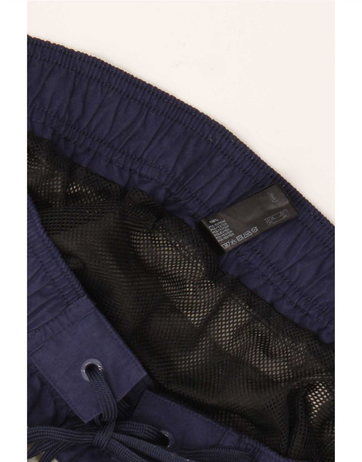 Pantaloni scurți de înot cu grafică Fila pentru bărbați, mici, gri, poliester color bloc