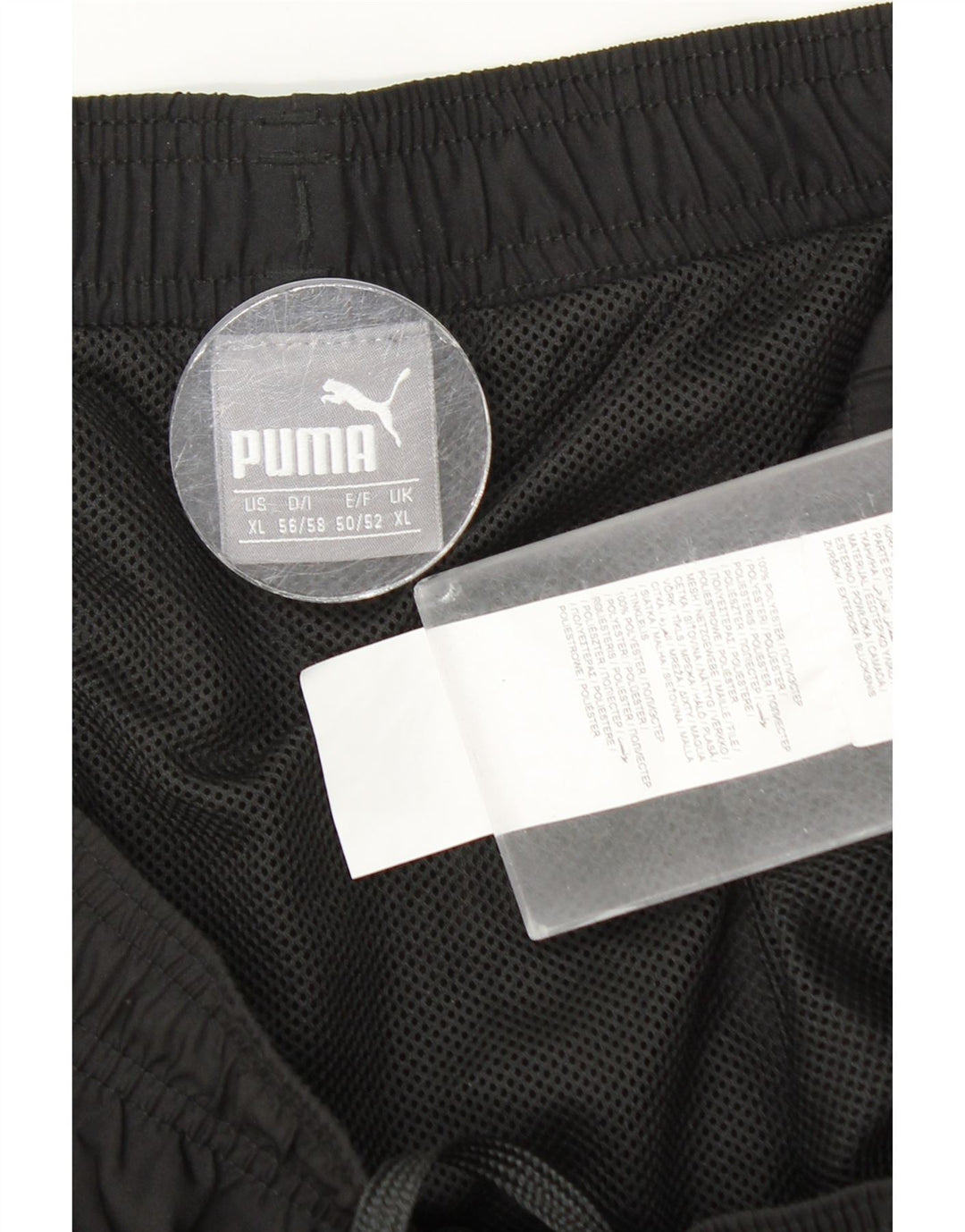 Pantaloni scurți sport grafic Puma pentru bărbați XL, poliester negru