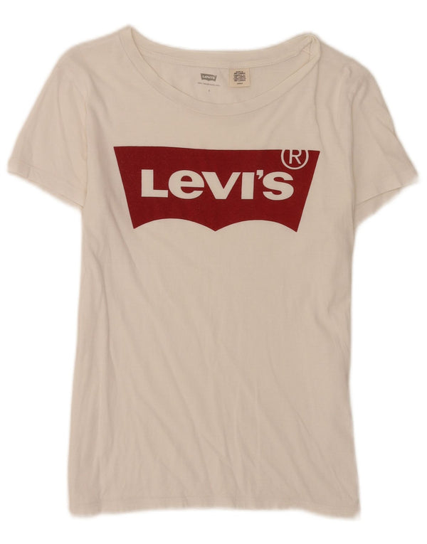 Tricou grafic Levi's pentru femei Top UK 10 Small White