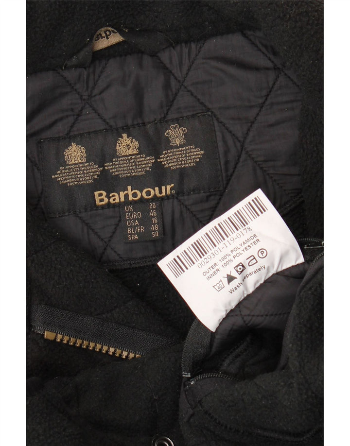 Jachetă matlasată BARBOUR pentru femei UK 20 2XL Poliamidă neagră