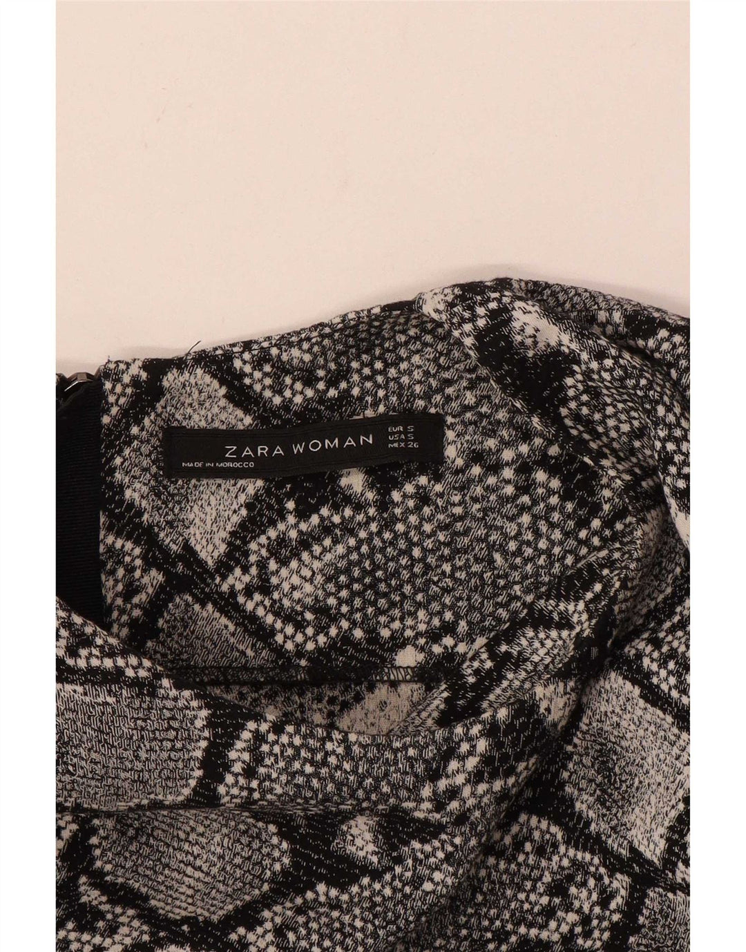 Rochie de damă Zara Marea Britanie 10, Gri mic Animal Print