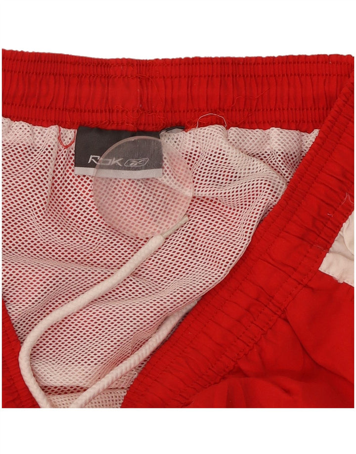 Pantaloni scurți de înot grafic pentru bărbați Reebok XL, roșu, bloc de culoare