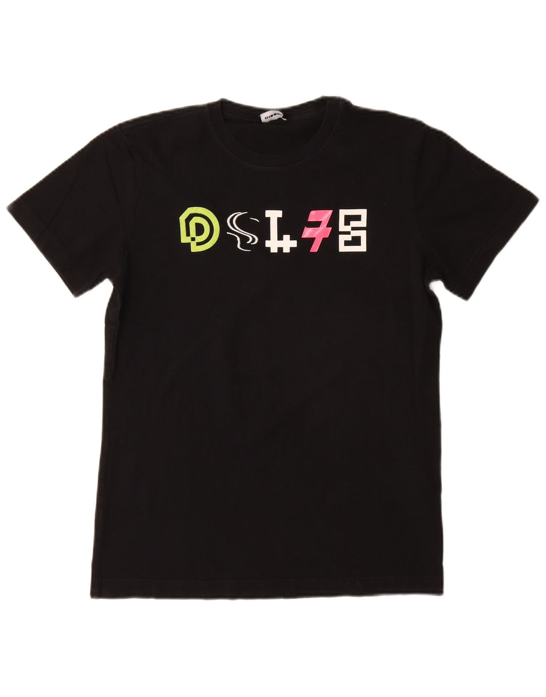 Tricou grafic Diesel pentru femei Top UK 10 Small Black Bumbac