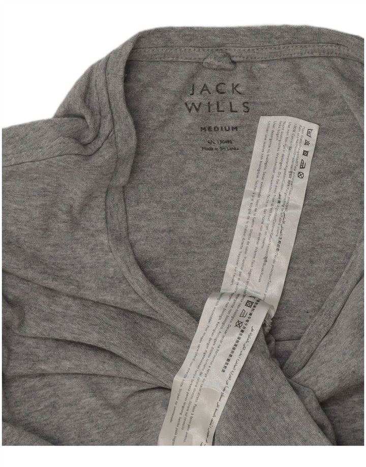 Tricou Jack Wills pentru bărbați Top din bumbac cu pete gri mediu