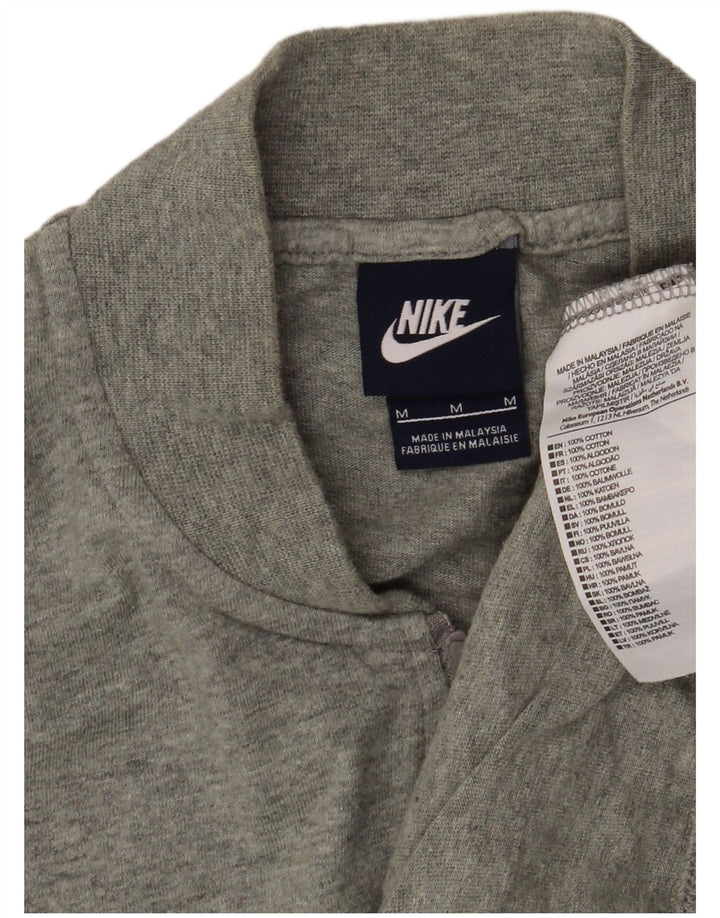 Jachetă de trening NIKE pentru bărbați, bumbac, gri mediu
