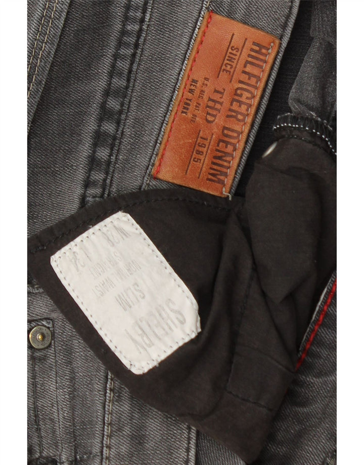 TOMMY HILFIGER Womens Slim Jeans W28 L29 Grey Vintage Tommy Hilfiger and Second-Hand Tommy Hilfiger from Messina Hembry 