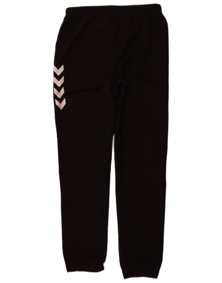 Pantaloni de trening grafic pentru bărbați HUMMEL Pantaloni de jogging mari, negru, bumbac