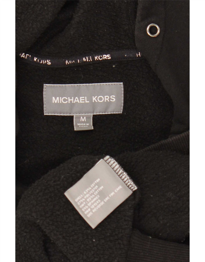 Pulover Michael Kors pentru bărbați, cu fermoar grafic, bumbac mediu negru