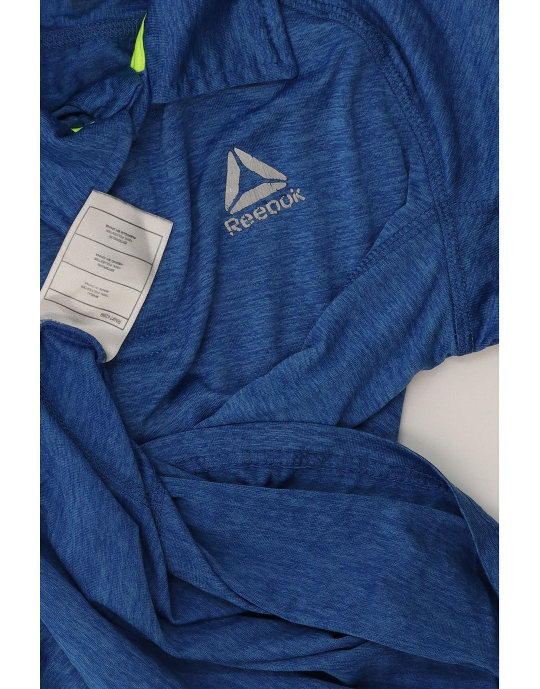 Tricou polo REEBOK pentru băieți 11-12 ani, poliester cu pete albastre