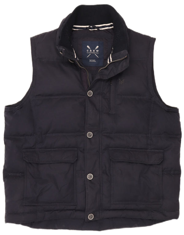 Crew Clothing Gilet căptușit pentru bărbați UK 46 3XL Bleumarin Poliester