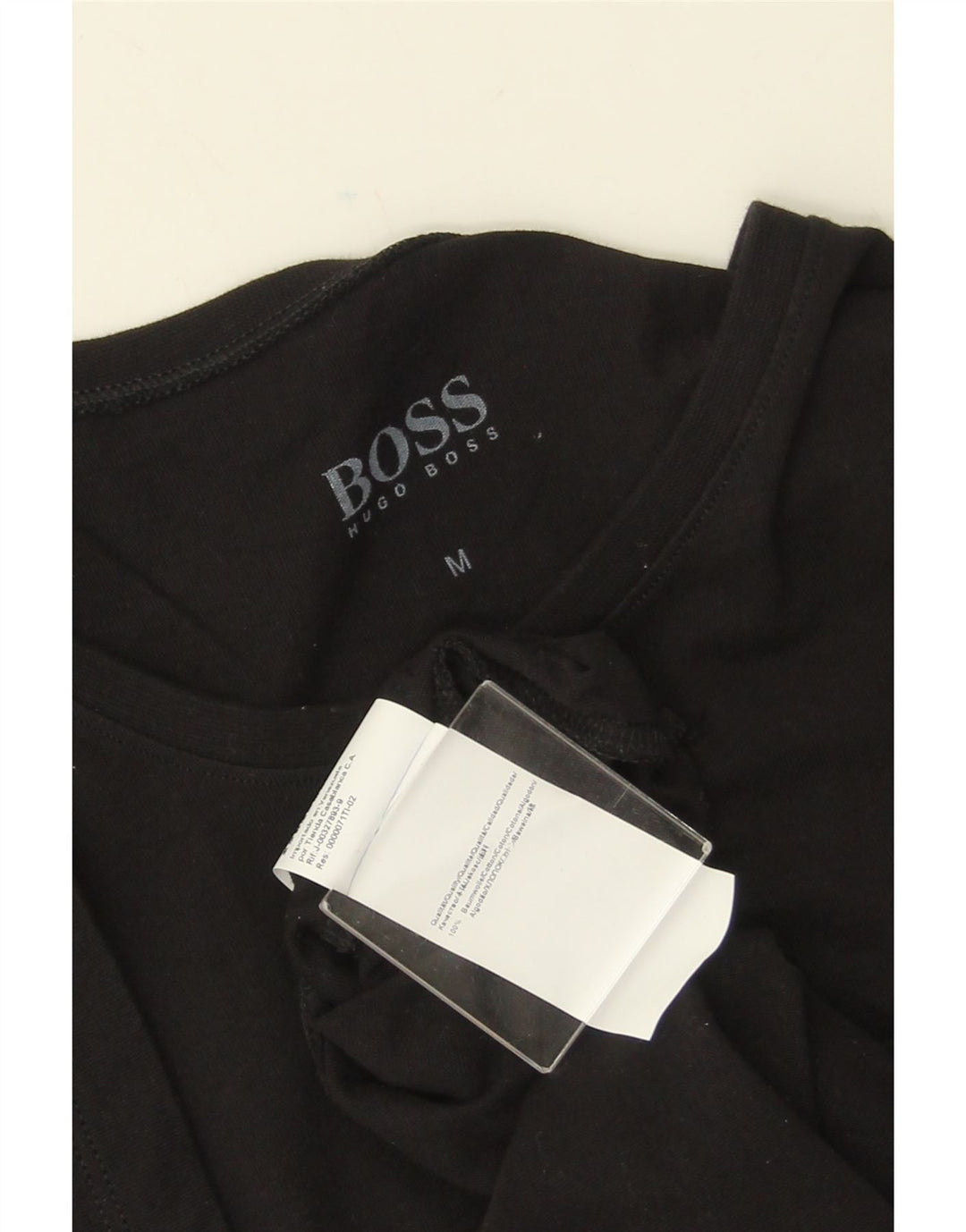 Tricou Bărbați HUGO BOSS Top Mediu Negru Bumbac