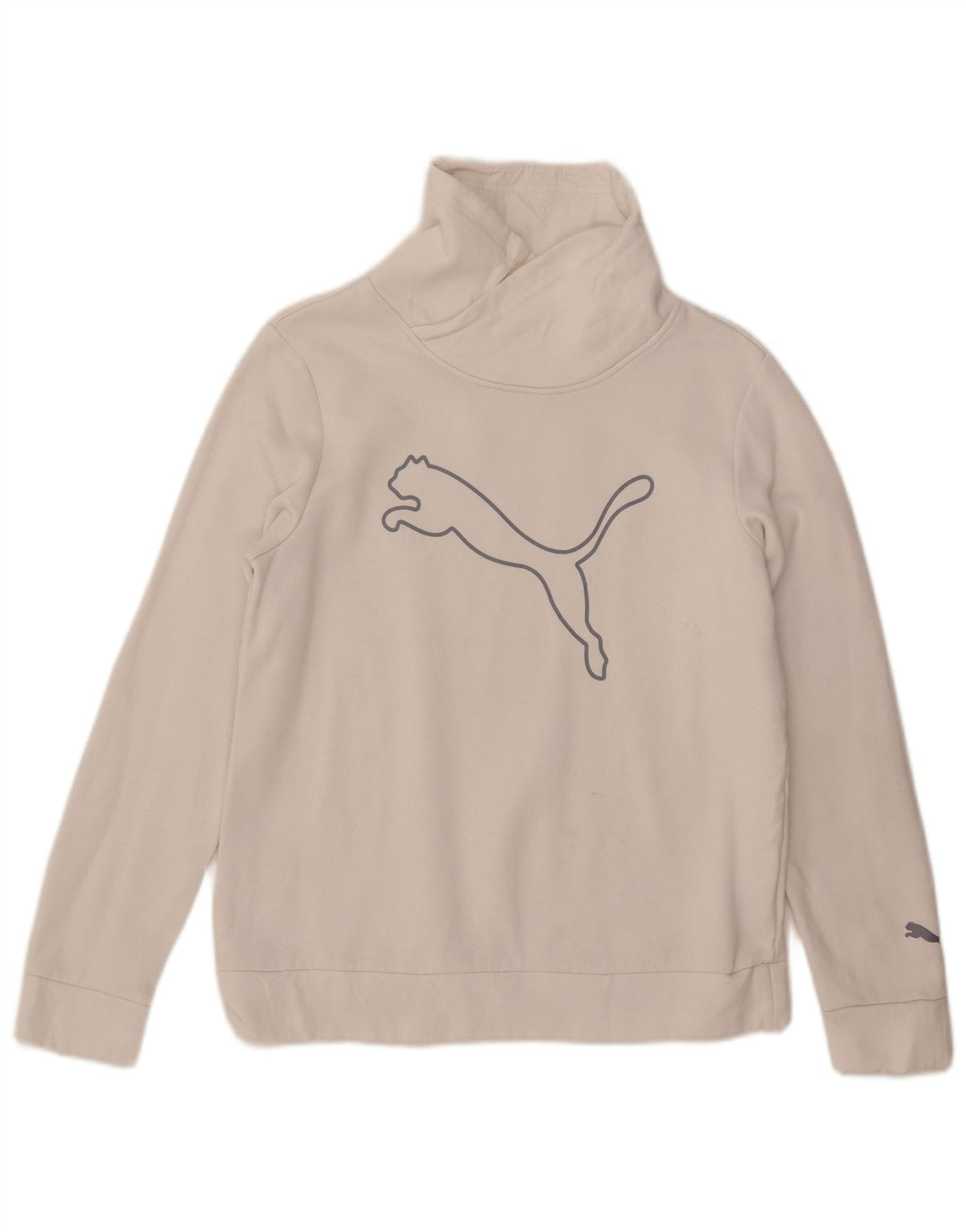 Pulover cu grafic pentru femei Puma UK 14 Bumbac alb mediu
