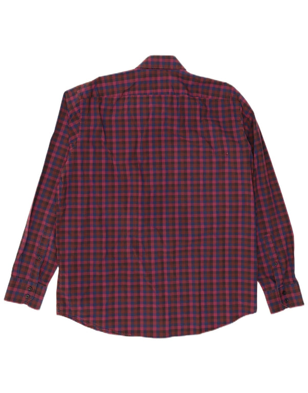 Cămașă pentru bărbați HUGO BOSS Mărimea 44 17 1/2 XL Violet Check