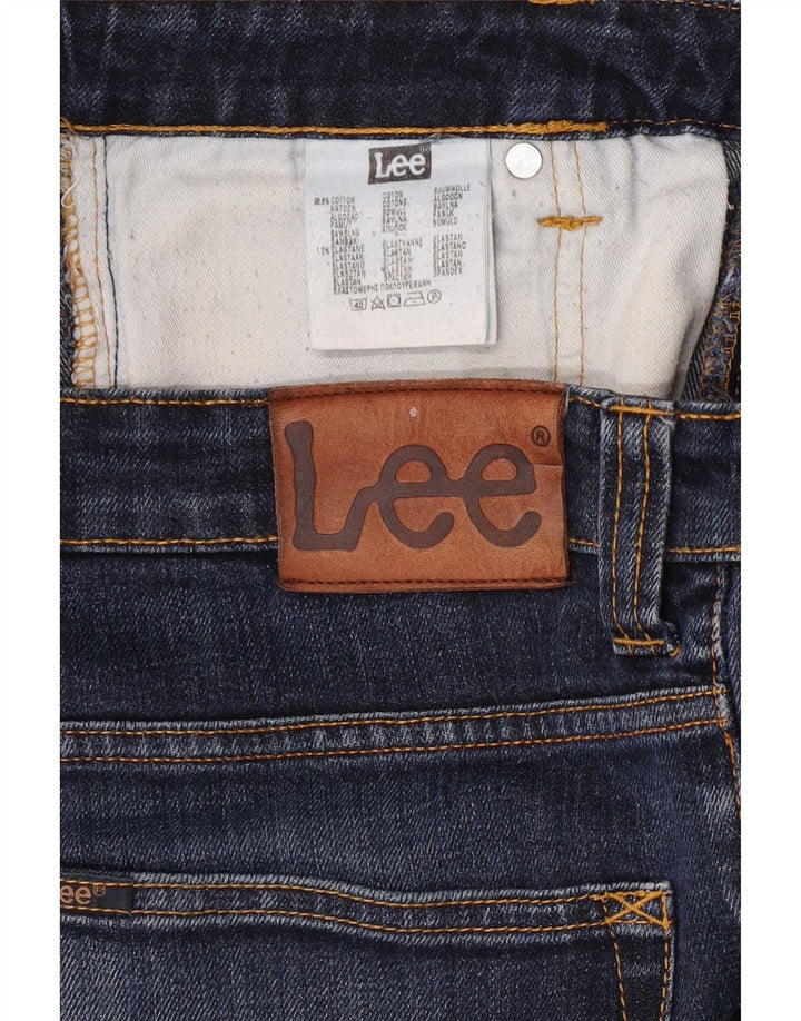Blugi Lee Powell Slim pentru bărbați W32 L34, bumbac bleumarin