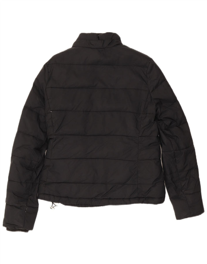 Jack Wills pentru femei Sherpa Jacket UK 12 Medium Black Nylon