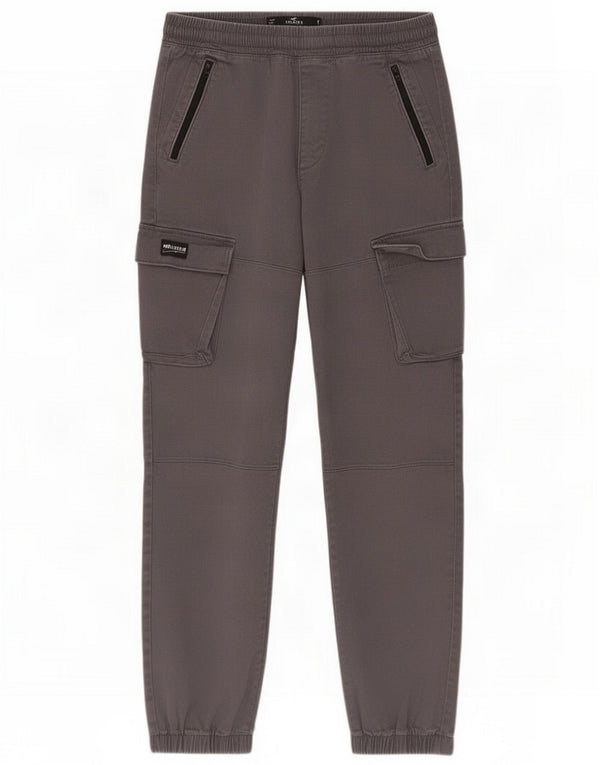 Hollister Mens Joggers Cargo Trousers Small W29 L27 Gri Bumbac