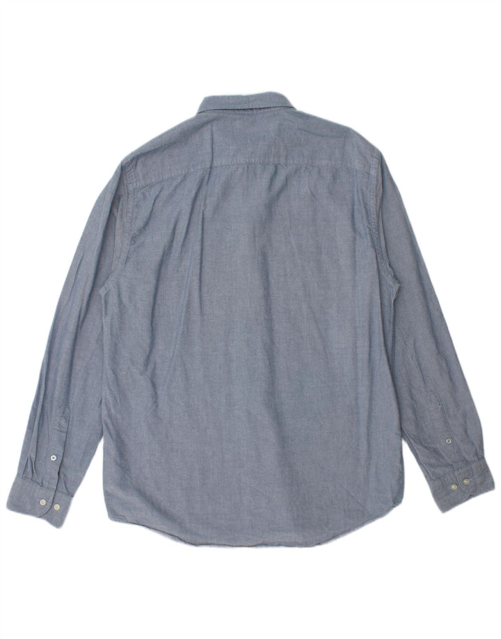 TOMMY HILFIGER Mens Shirt Large Blue Cotton