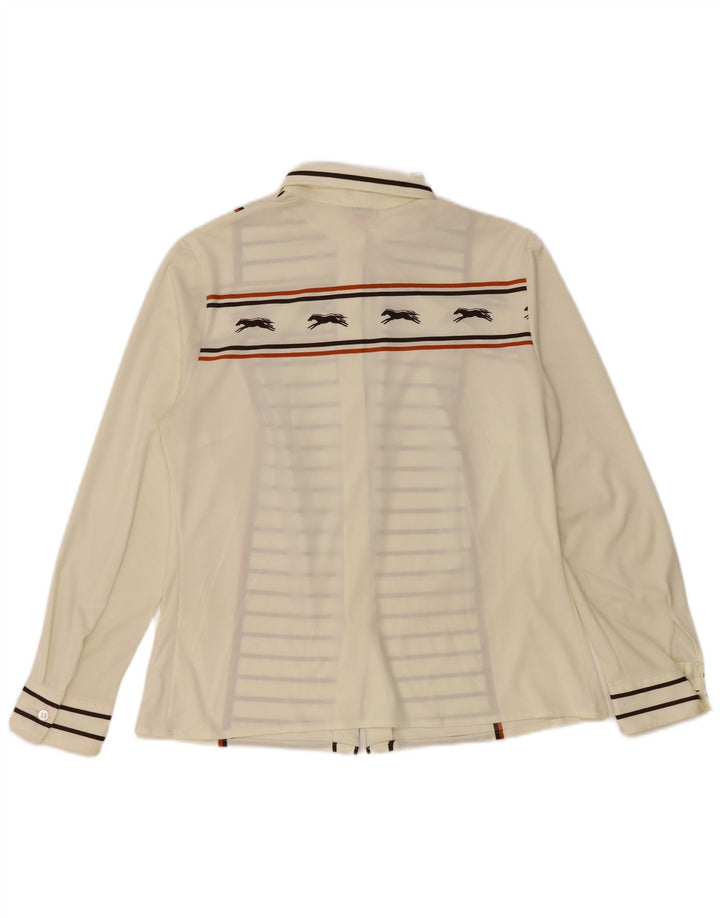 Bluză cămașă pentru femei HAMMERLE UK 14, mare, poliester cu dungi alb