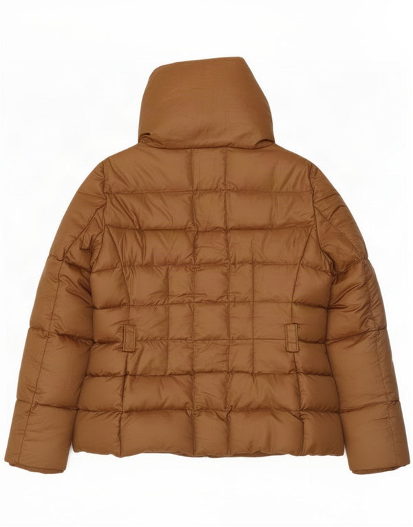 Jachetă căptușită pentru femei Zara UK 18 XL, maro, nailon