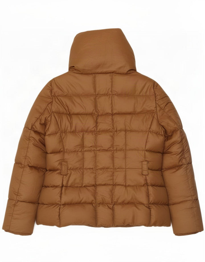 Jachetă căptușită pentru femei Zara UK 18 XL, maro, nailon