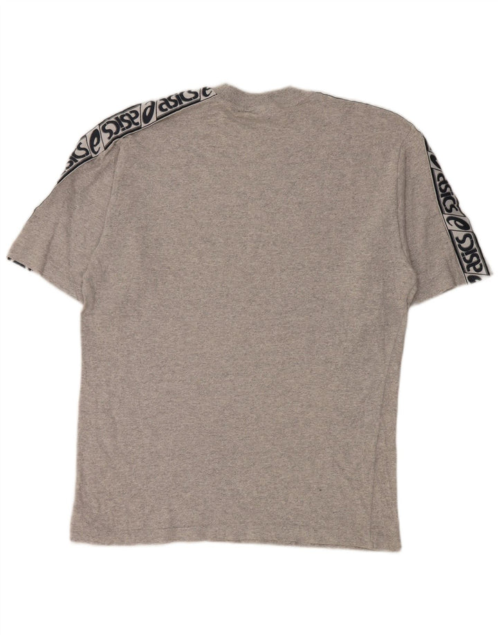Tricou grafic Asics pentru bărbați Top, gri mediu, bumbac color bloc