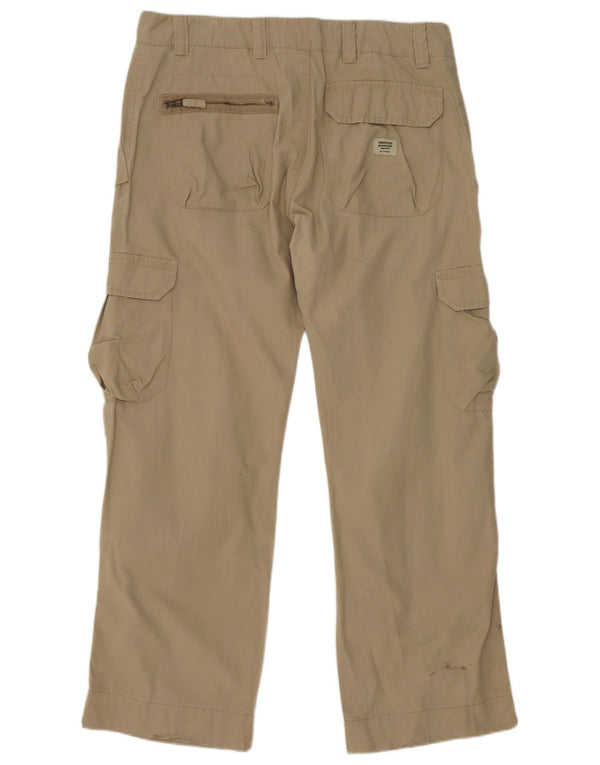 Pantaloni cargo dritti pentru bărbați Zara EU 46 XL W36 L30 Bej Bumbac