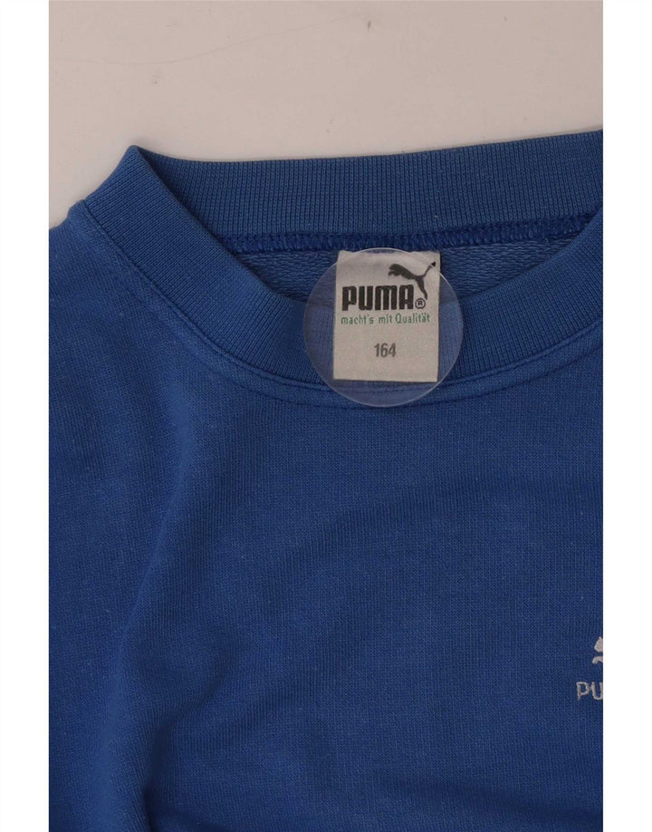 Puma Băieți Pulover Pulover 13-14 Ani Bumbac Albastru