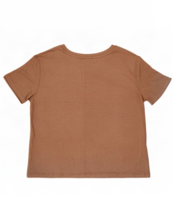 Tricou pentru femei Marks & Spencer Top UK 14 Medium Beige Viscose