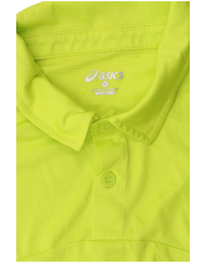 Tricou polo Asics pentru bărbați, galben mediu sport