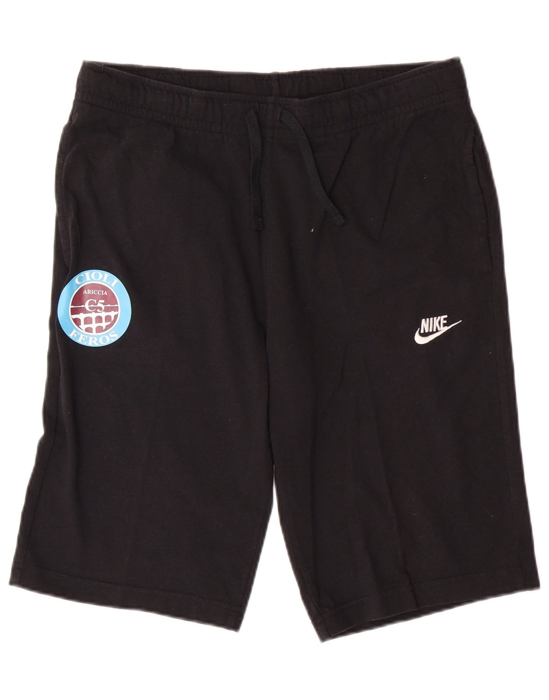 Pantaloni scurți sport NIKE pentru bărbați, bumbac mediu negru