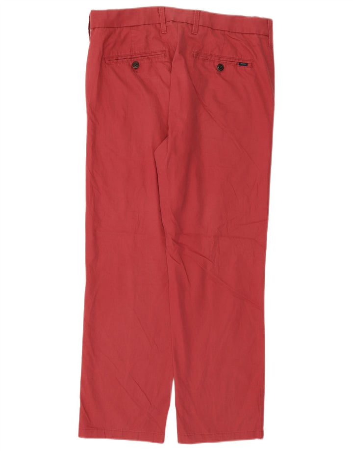 Marks & Spencer Pantaloni de costum obișnuit, drepti, pentru bărbați, L32 L28, bumbac roz