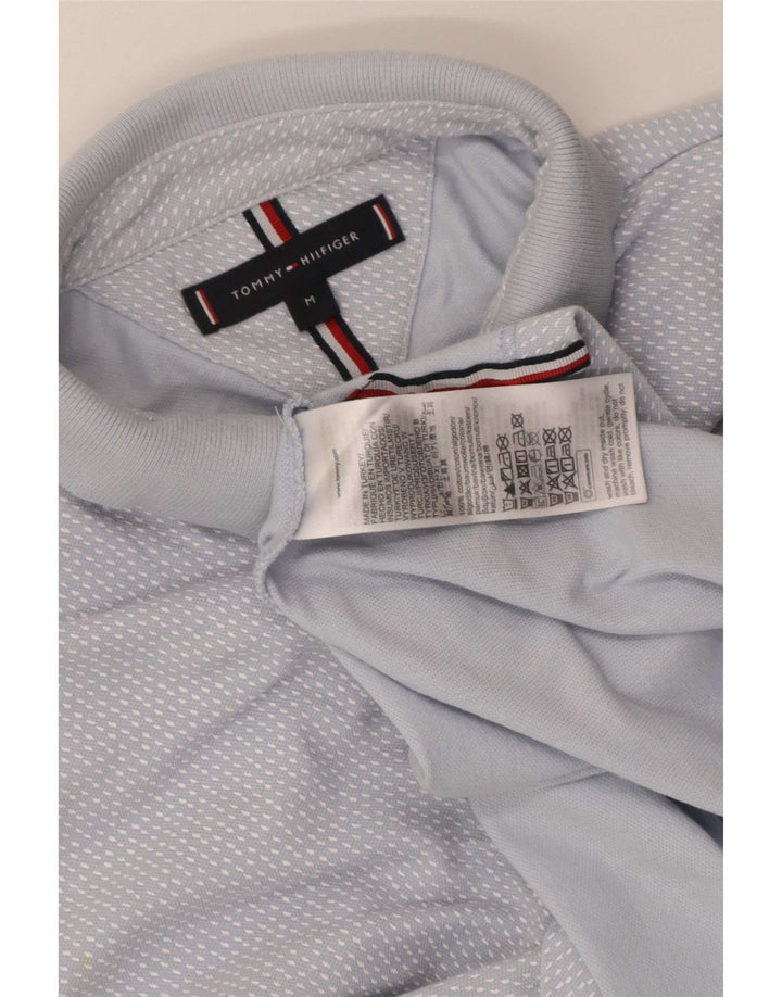 Tricou polo Tommy Hilfiger pentru bărbați, bumbac cu pete albastru mediu