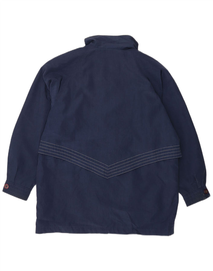 LONDON FOG Palton Towne oversized Windbreaker pentru femei UK 14 Medium Bleumarin