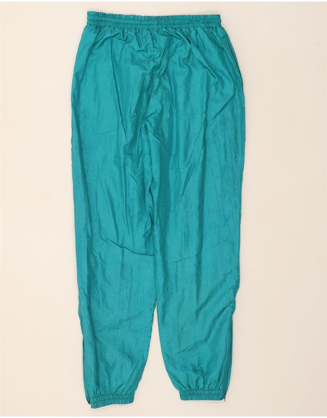 VINTAGE Mens Tracksuit Trousers Joggers UK 36 Small Turquoise Polyester Vintage Vintage and Second-Hand Vintage from Messina Hembry 