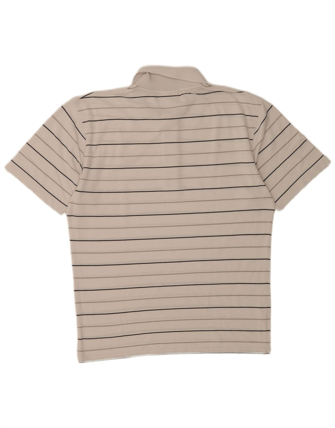 Tricou polo Lacoste pentru bărbați, mărimea 4, mediu alb, cu dungi