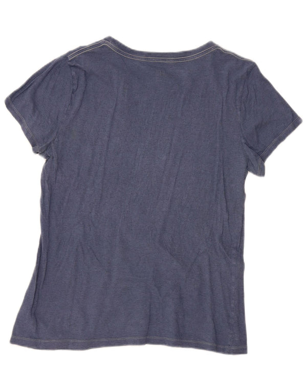 Tricou grafic Gap pentru femei Top UK 14 mare bumbac bleumarin
