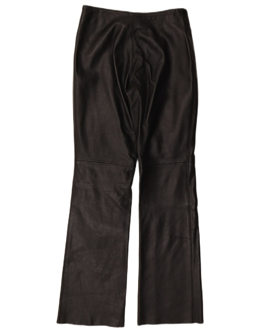 VINTAGE Pantaloni de piele pentru femei UK 10 Small W27 L31 Black