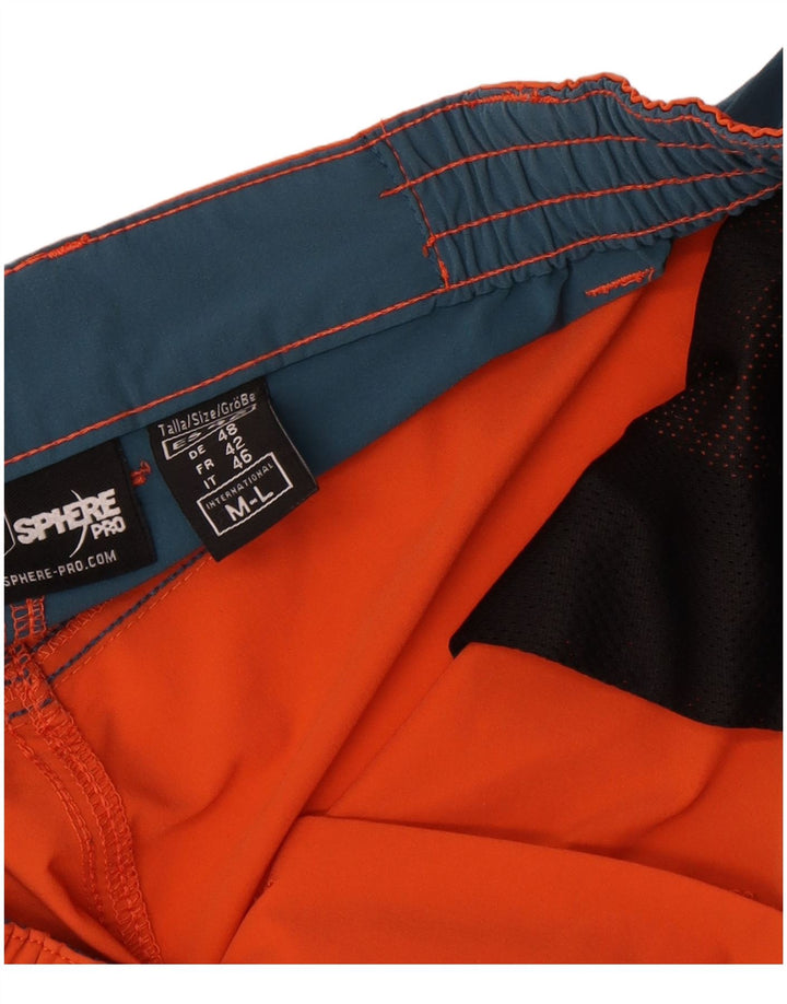 Pantaloni scurți cargo grafic Sphere Pro pentru bărbați, medii W34 Orange Colorblock