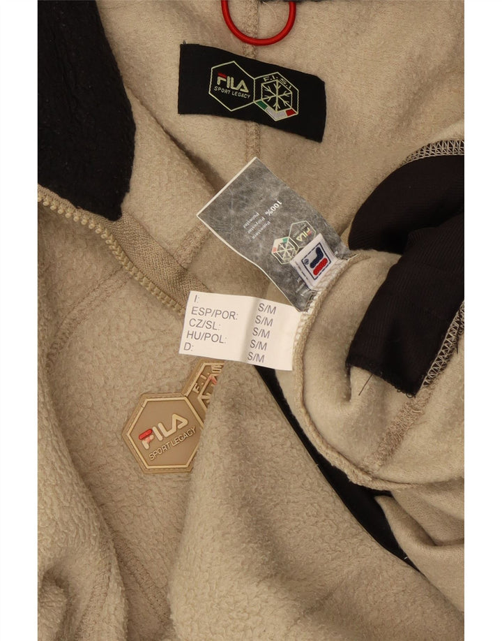 Jachetă pentru bărbați Fila Fleece UK 36, Bej, Poliester Colorblock