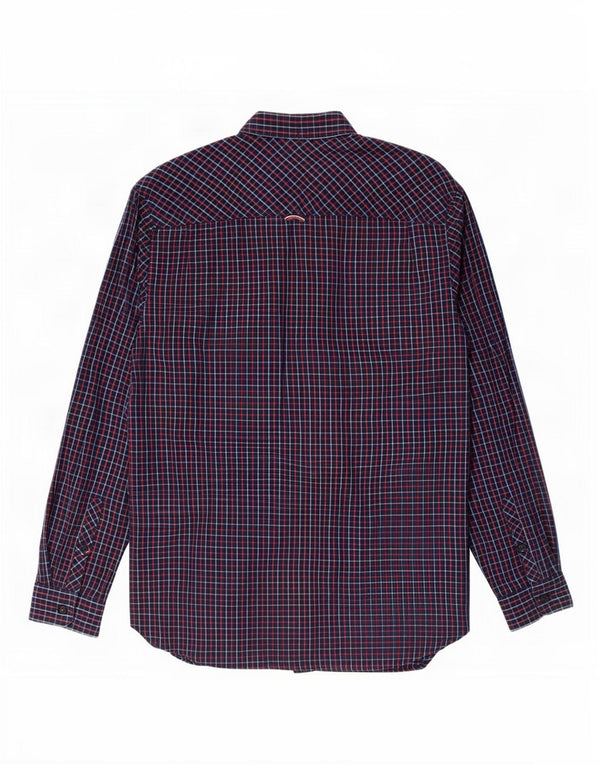 Cămașă pentru bărbați Tommy Hilfiger, cu tăiere obișnuită, XL, bumbac cu carouri bleumarin