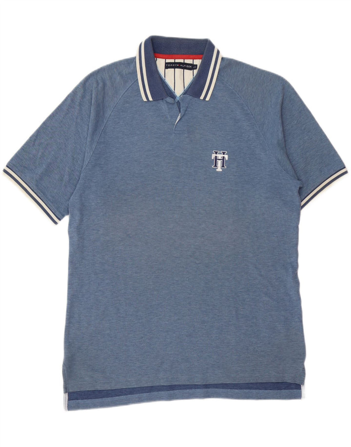 Tricou polo TOMMY HILFIGER pentru bărbați, mare, albastru, bumbac