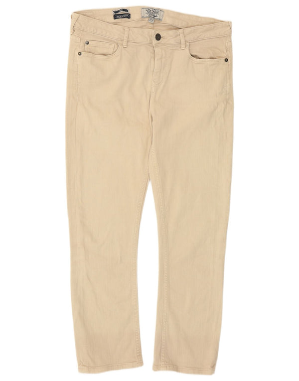 Fat Face, blugi tăiați pentru femei UK 10 Small W29 L24 Bej Bumbac