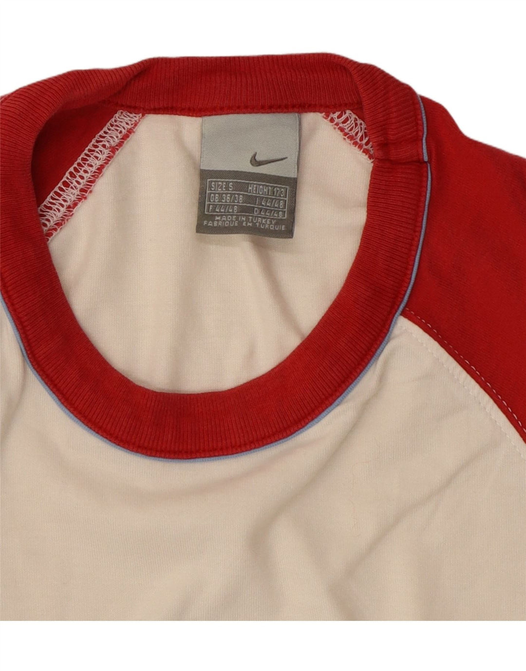 Tricou grafic pentru bărbați NIKE Top UK 36/38 Small White Colorblock