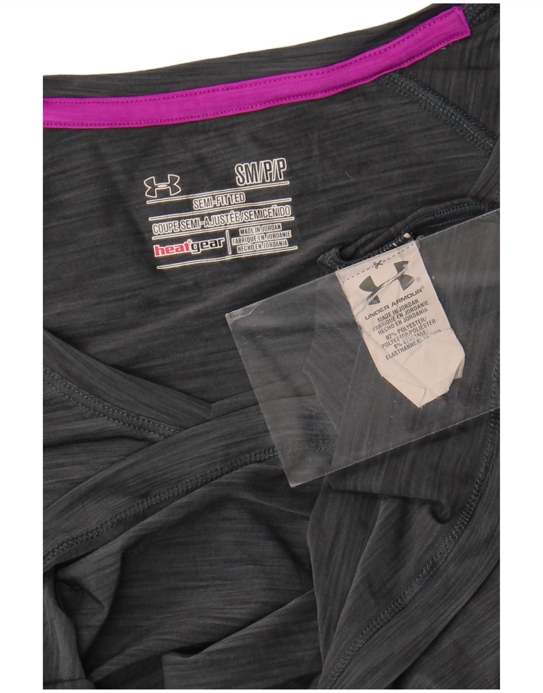 Tricou Under Armour pentru femei Heat Gear Top UK 10 Small Gri Poliester