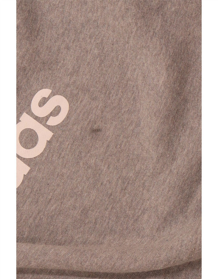 Hanorac grafic pentru bărbați ADIDAS Pulover mare din bumbac gri