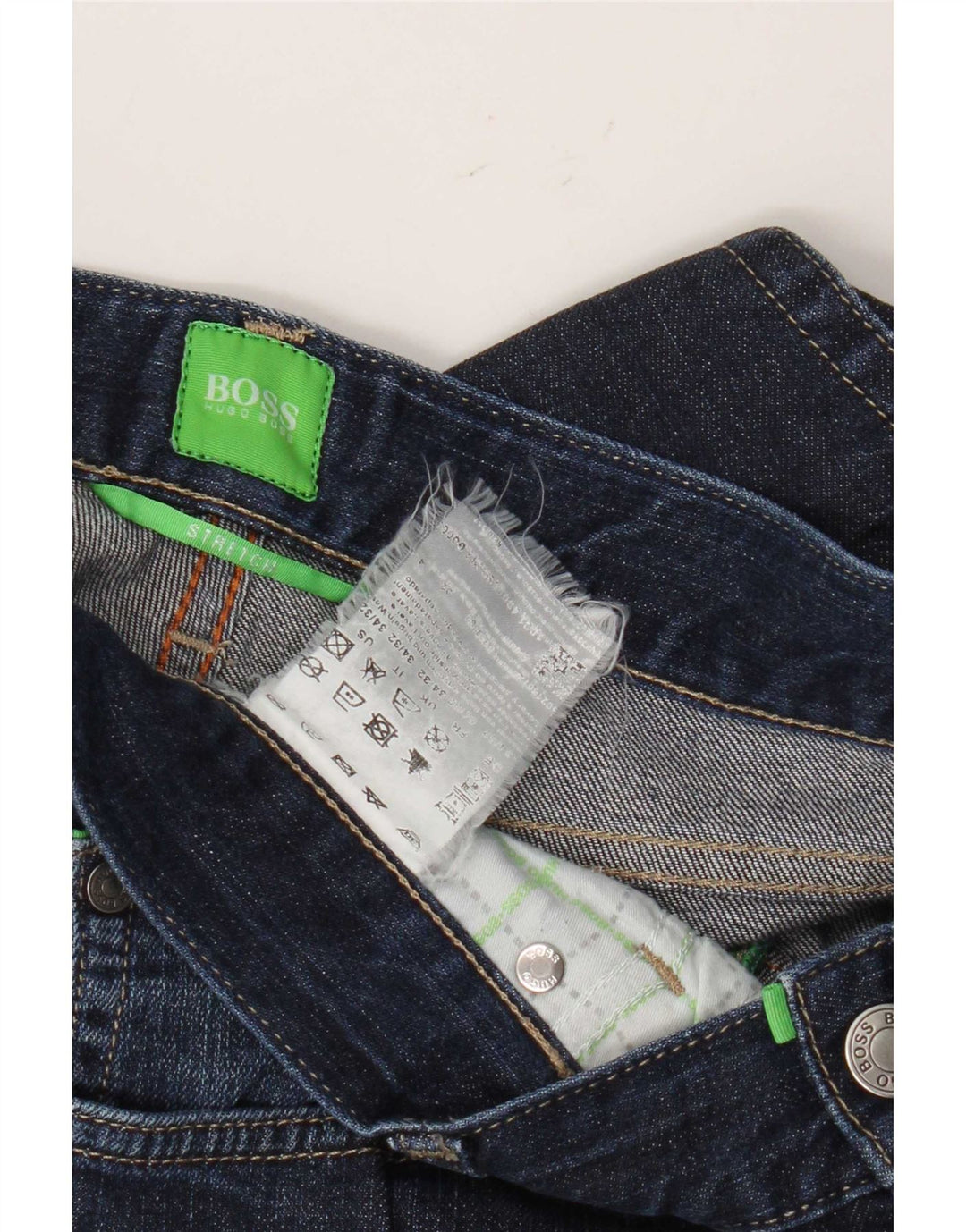 Blugi drepti pentru bărbați Hugo Boss W34 L32 bleumarin